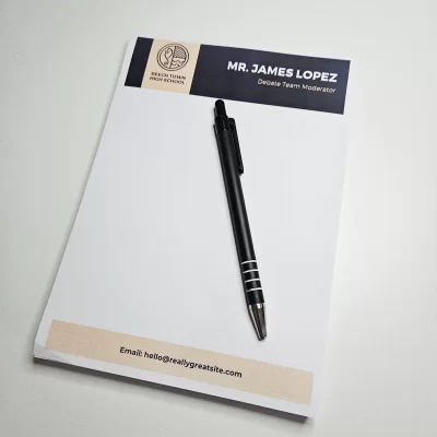 Custom Notepad - Tear Off Style