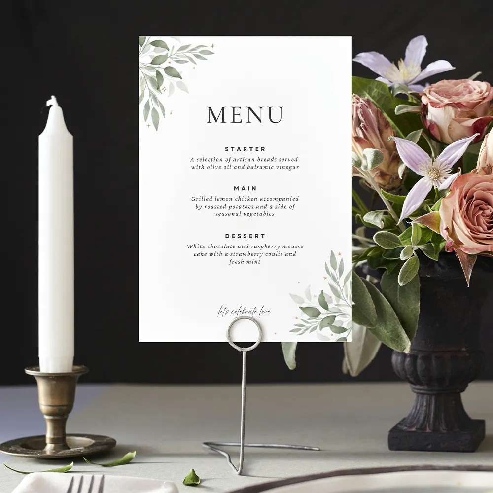 Wedding Menu