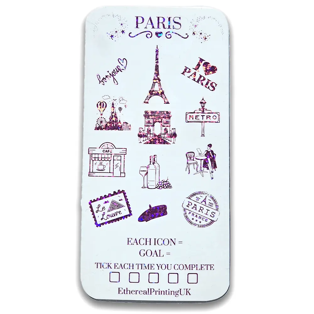 Paris foil savings tracker savings challenge