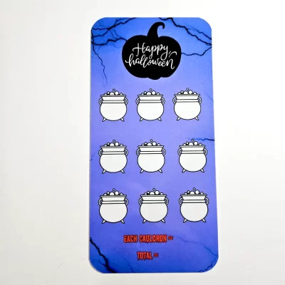 Halloween Cauldron Savings Challenge
